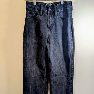 💖2/22 Hollister High-Rise Baggy Jeans - Washed Black Size 00 W23 L31